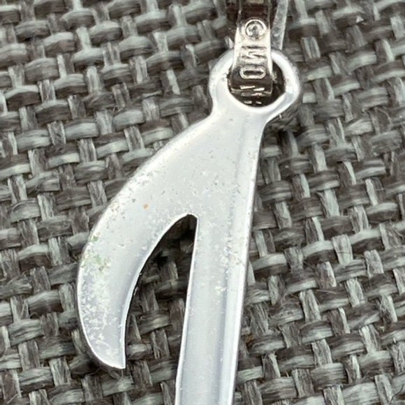 Monet Music Note Pendant Silver Quarter Eighth Note Musician Singer Songwriter - Picture 6 of 9